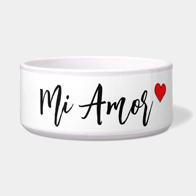 Comedero Mi amor Mascota (Frente)