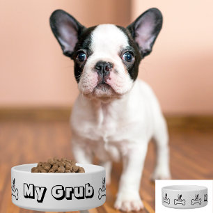 Comedero Mi Grub, Bulldog francés, simple, Minimalista, Mas