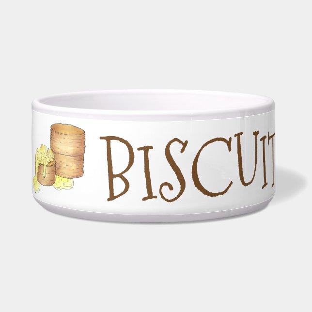Comedero Mi nombre es BISCUIT Southern Biscuits and Gravy (Izquierda)