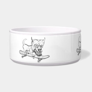 Comedero Mi pequeño Perro encantador - dibujo a lápiz