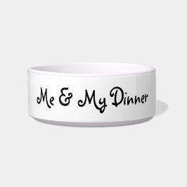 Comedero Mi tazón mascota de la cena