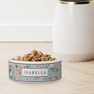 Comedero Midsummer Floral Personalized Pet