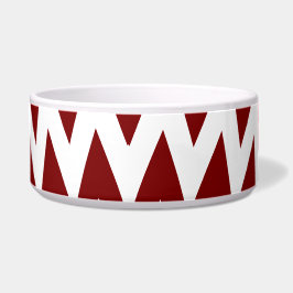 Comedero Moda Zigzag Pet Bowl - Diseño de franja marrón y b