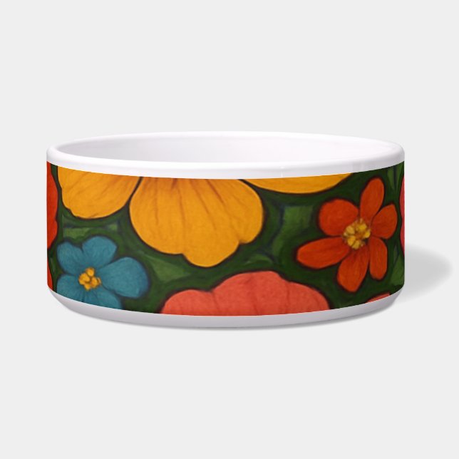 Comedero Modelo de Flor Silvestre Brillante (Frente)