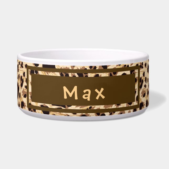 Comedero Modelo de la piel del leopardo (Frente)