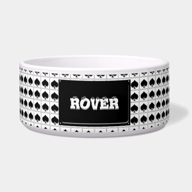 Comedero Modelo del juego del naipe de las espadas (Frente)