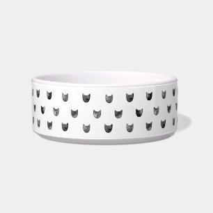 Comedero Modelo lindo elegante blanco y negro del gato