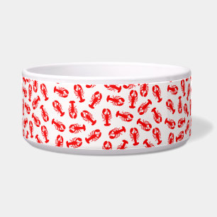 Comedero Modelo rojo lindo del animal de la langosta