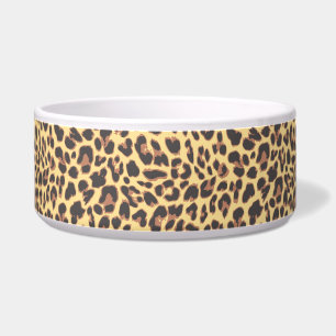 Comedero Modelos de la piel animal del estampado leopardo