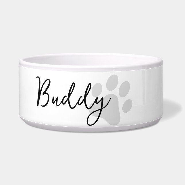 Comedero Moderna, simple y mínima huella de pata personaliz (Izquierda)