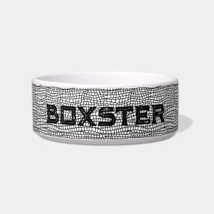 Comedero Moderno y Minimalista boliche negro y blanco