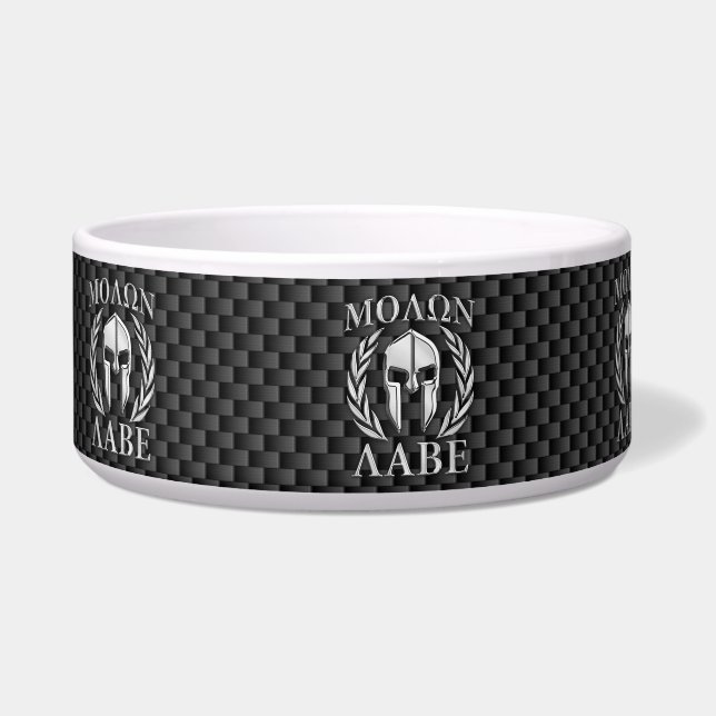 Comedero Molon Labe Chrome Estilo Spartan Armor Fibra De Ca (Izquierda)