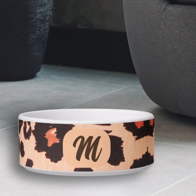 Comedero Monograma Cuto personalizado, tazón Mascota modern (Subido por el creador)