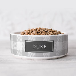 Comedero Monograma de verificación de búfalo gris