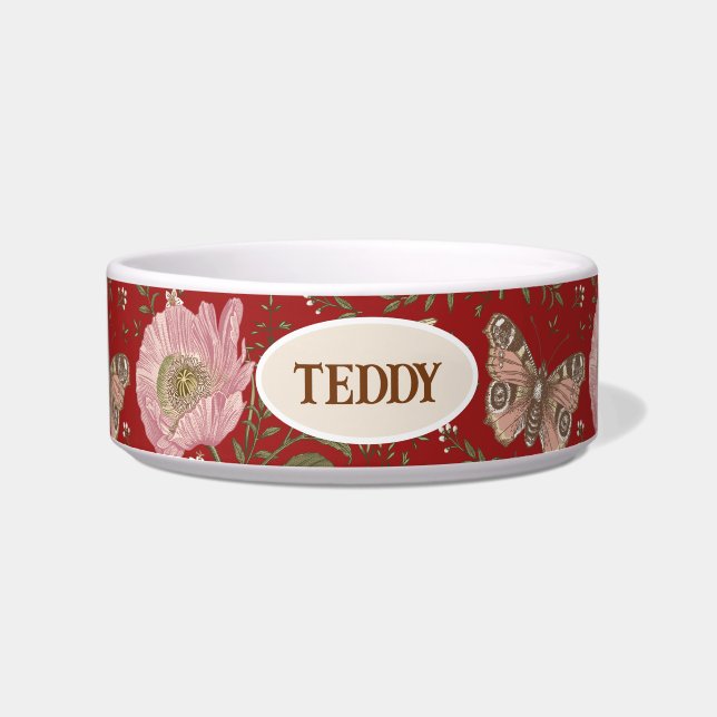 Comedero Monograma florero botánico moderno (Frente)