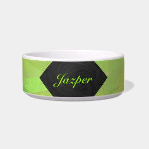 Comedero Monograma Kiwi Bash Green y Black
