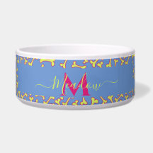 Monograma Personalizado Perro Hueso Personalizado 