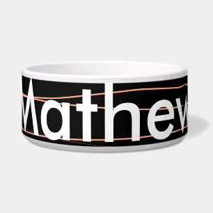 Comedero Monograma simple añada su letra de nombre man mini