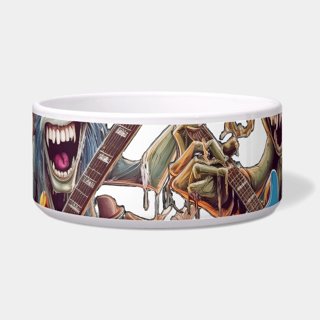 Comedero Monstruos de Rock y Rollo para los amantes de la m (Frente)