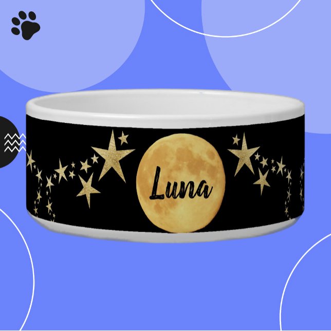 Comedero Moon Luna Gold Stars personalizado (Subido por el creador)