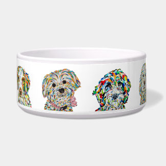 Comedero Muchos perros del White Bowl