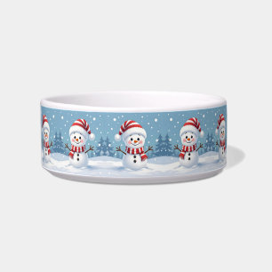 Comedero Muñeco de nieve lindo con bufanda y sombrero