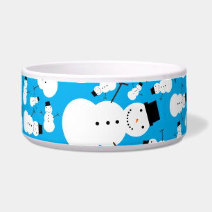 Comedero Muñecos de nieve del azul de cielo