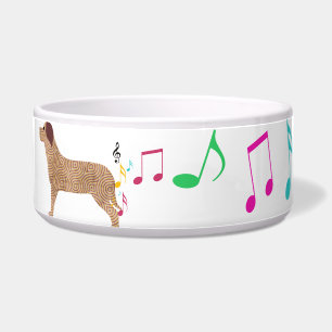 Comedero Música linda del perro