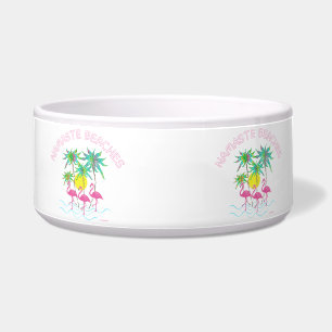 Comedero Namaste Beaches Yoga Tropic Cute Doggie Graphic