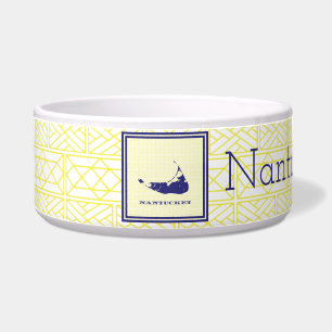 Comedero Nantucket Love Dog Bowl