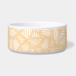 Comedero Naranja aleatorio de hojas de mosaico pálido