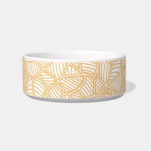 Comedero Naranja aleatorio de hojas de mosaico pálido