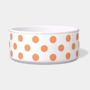 Comedero Naranja de mandarina Polka puntos círculos