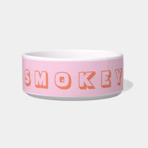 Comedero Naranja moderno Nombre para mostrar rosa