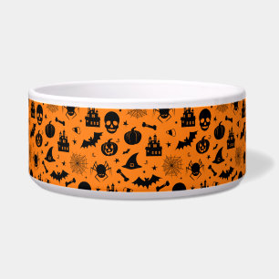 Comedero Naranja y negro del modelo de Halloween