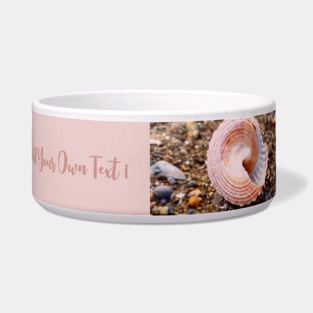COMEDERO NATURE SEASHELL STONL PEBBLE FOTO IMAGEN TEXTO ROS (Frente)