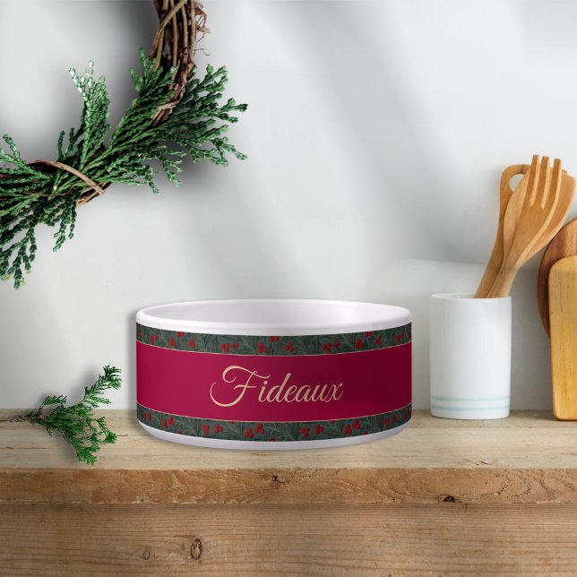 Comedero Navidad de bayas de acebo (Subido por el creador)