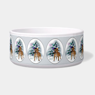 Comedero Navidad del Staffordshire Bull Terrier