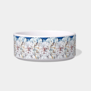 COMEDERO NAVIDADES BLANCOS