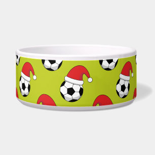 Comedero Navidades Bola De Fútbol Con Patrón Gorra De Santa