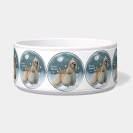 Comedero Navidades Cocker Spaniel Dog Bowl