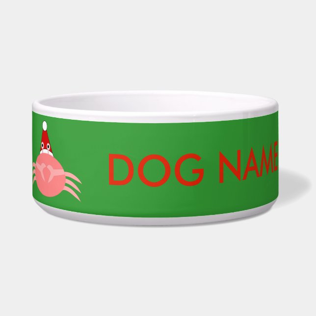 Comedero Navidades Crab Dog Bowl (Izquierda)
