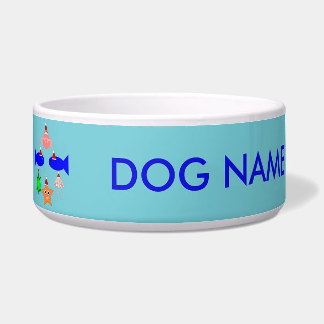 Comedero Navidades Criaturas marinas personalizadas (Izquierda)