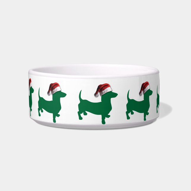 Comedero Navidades Dachshund Doxies (Frente)