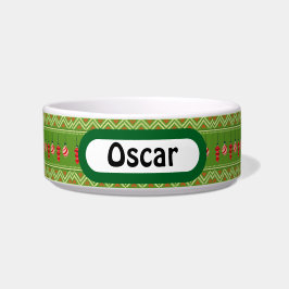 Comedero Navidades de baubles festivos en tazón de gato per