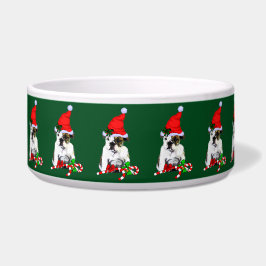 Comedero Navidades de Bulldog Cute Santa English