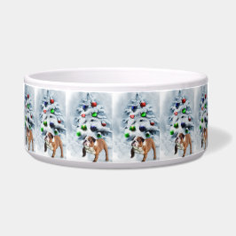 Comedero Navidades de Bulldog de Inglaterra