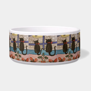 Comedero Navidades de gato negro