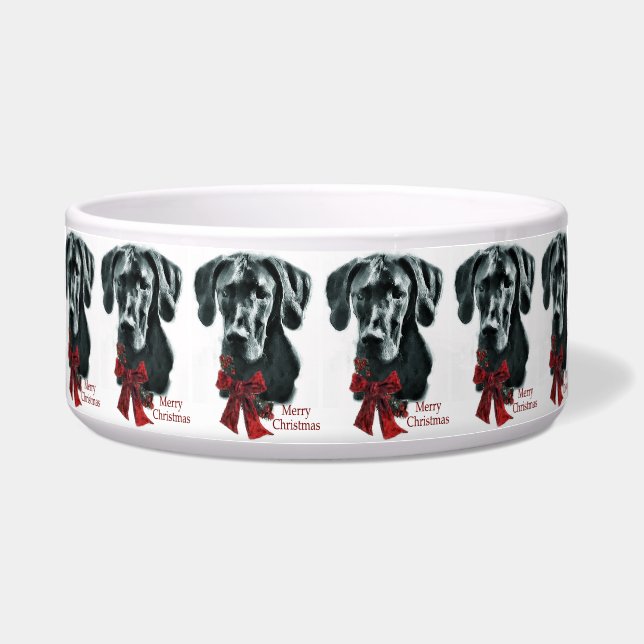Comedero Navidades de Great Dane (Black) (Frente)