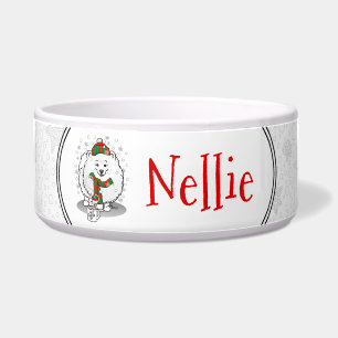 Comedero Navidades de invierno Cuta de Nieve de Perro Pomer